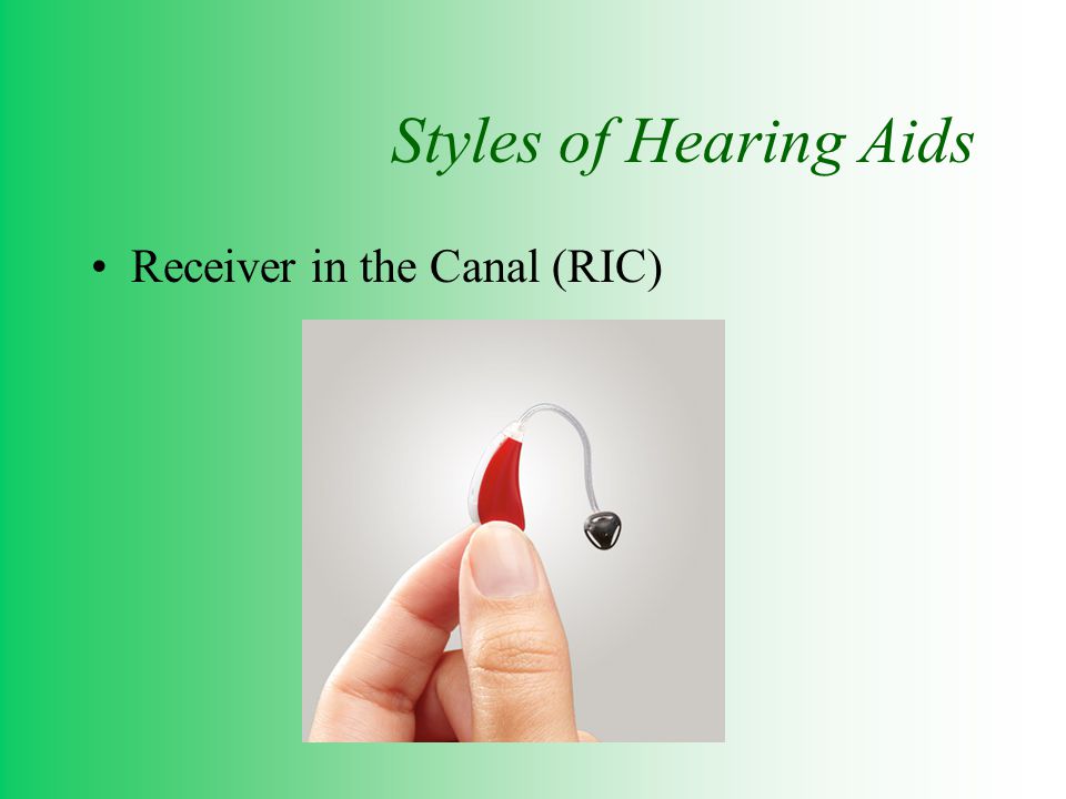 Styles of Hearing Aids Receiver in the Canal (RIC)