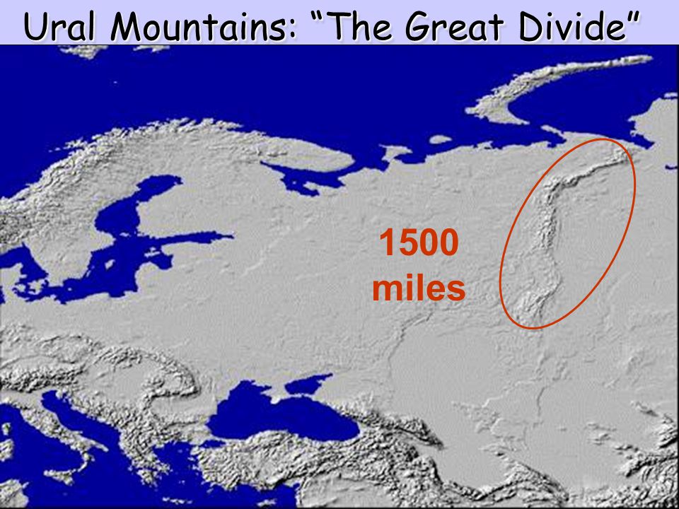 Ural Mountains: The Great Divide 1500 miles