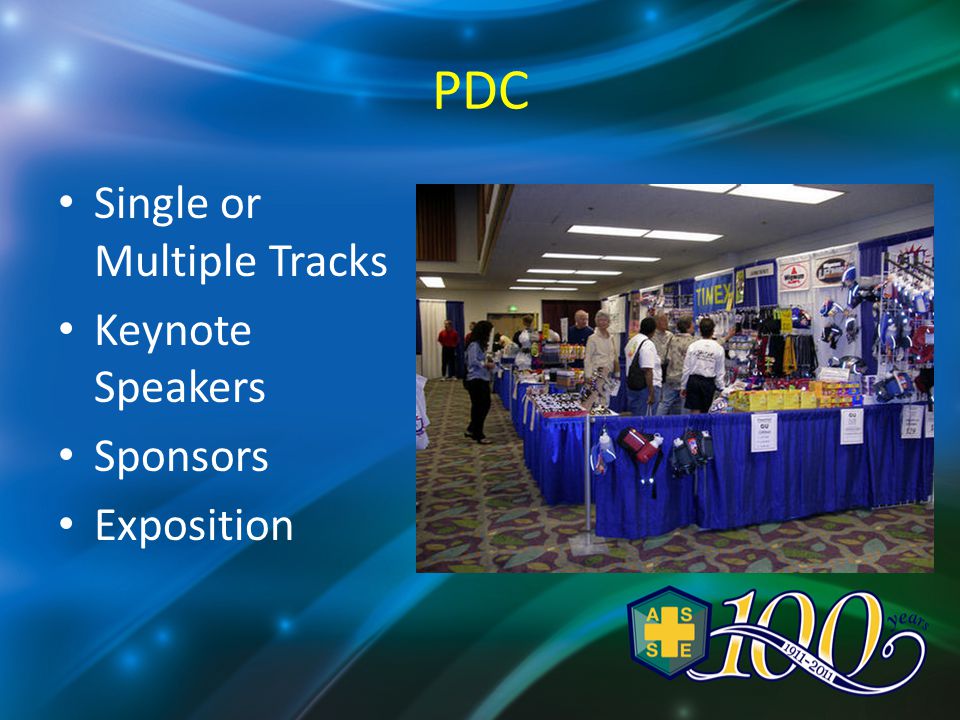 PDC Single or Multiple Tracks Keynote Speakers Sponsors Exposition