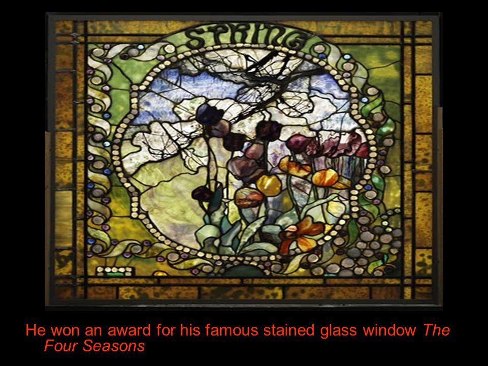 File:Spring panel from the Four Seasons leaded-glass window by Louis  Comfort Tiffany.jpg - Wikipedia