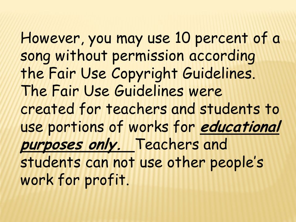 However, you may use 10 percent of a song without permission according the Fair Use Copyright Guidelines.
