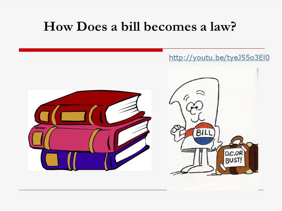How Does a bill becomes a law