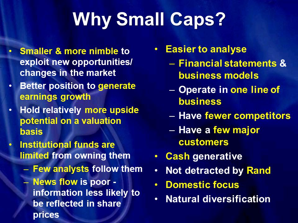 Why Small Caps.