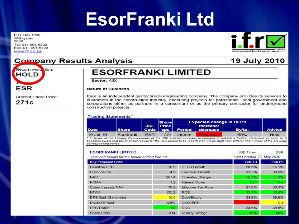 EsorFranki Ltd
