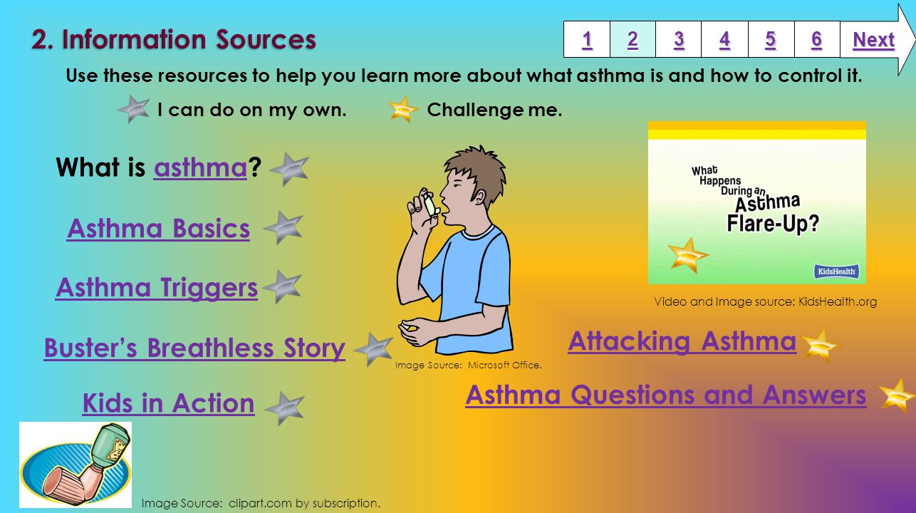 Use these resources to help you learn more about what asthma is and how to control it.
