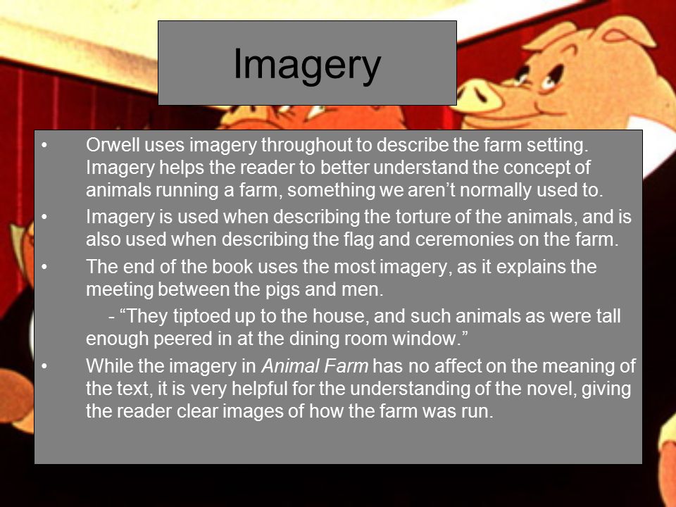 Animal Farm, by George Orwell Darren Leu. Tone The tone of Animal Farm is  objective. The narrator acts as a bystander to the happenings of the farm,  and. - ppt download