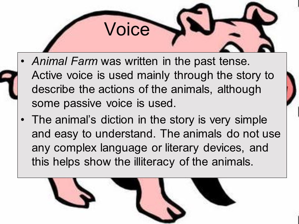 Animal Farm, by George Orwell Darren Leu. Tone The tone of Animal Farm is  objective. The narrator acts as a bystander to the happenings of the farm,  and. - ppt download