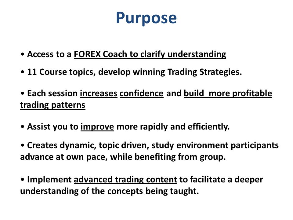 Forex course topics