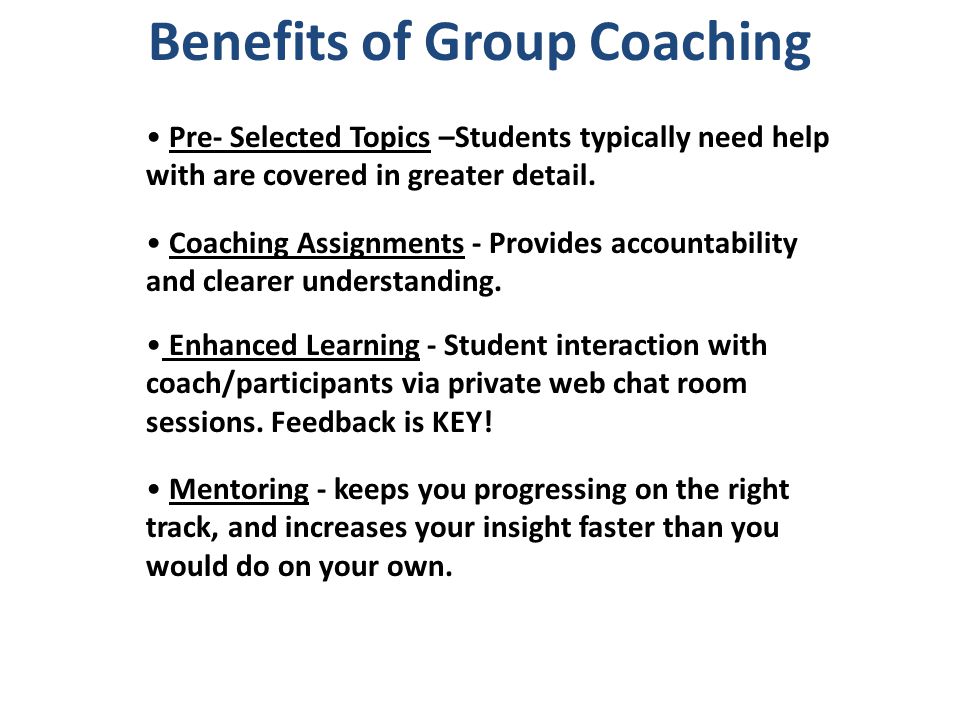 Group Coaching Program Purpose Access To A Forex Coach To Clarify - 