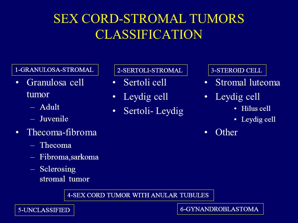 Cord malignant sex stromal tumor