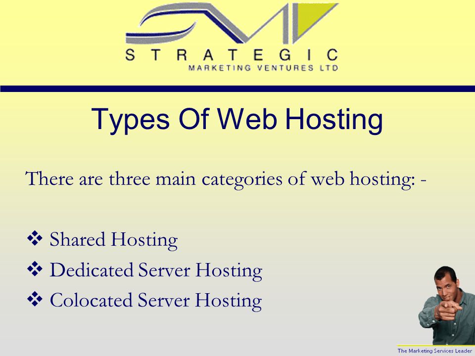 Overview A web hosting company is one that rents out space on their server for a monthly fee.