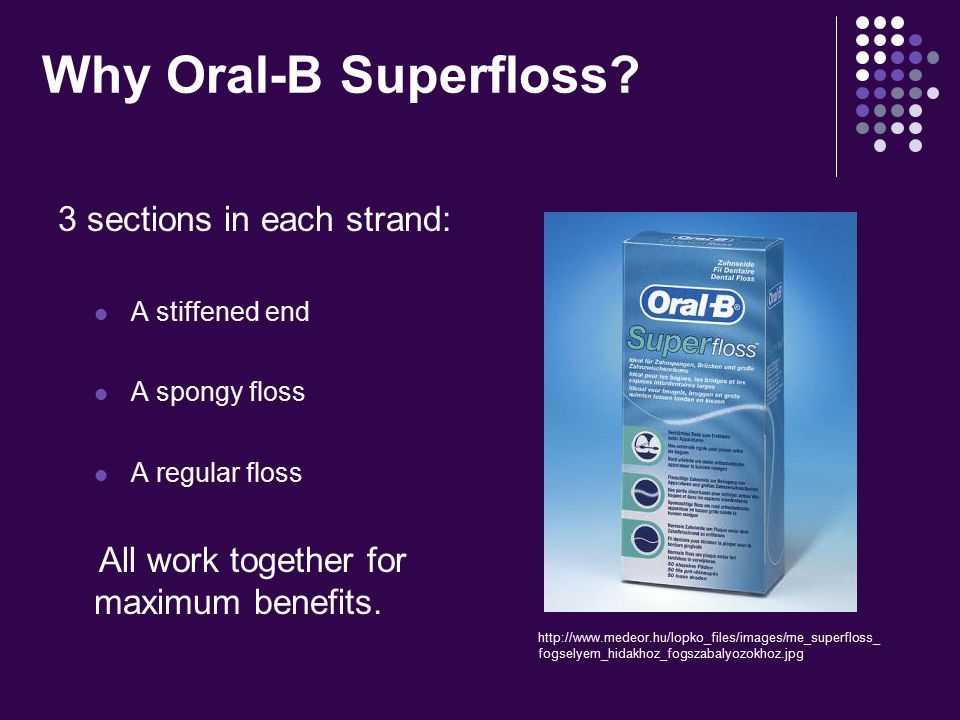 Oral B Dental Super-Floss Braces Wide Spaces 50 Pre -Cut Strands x 3