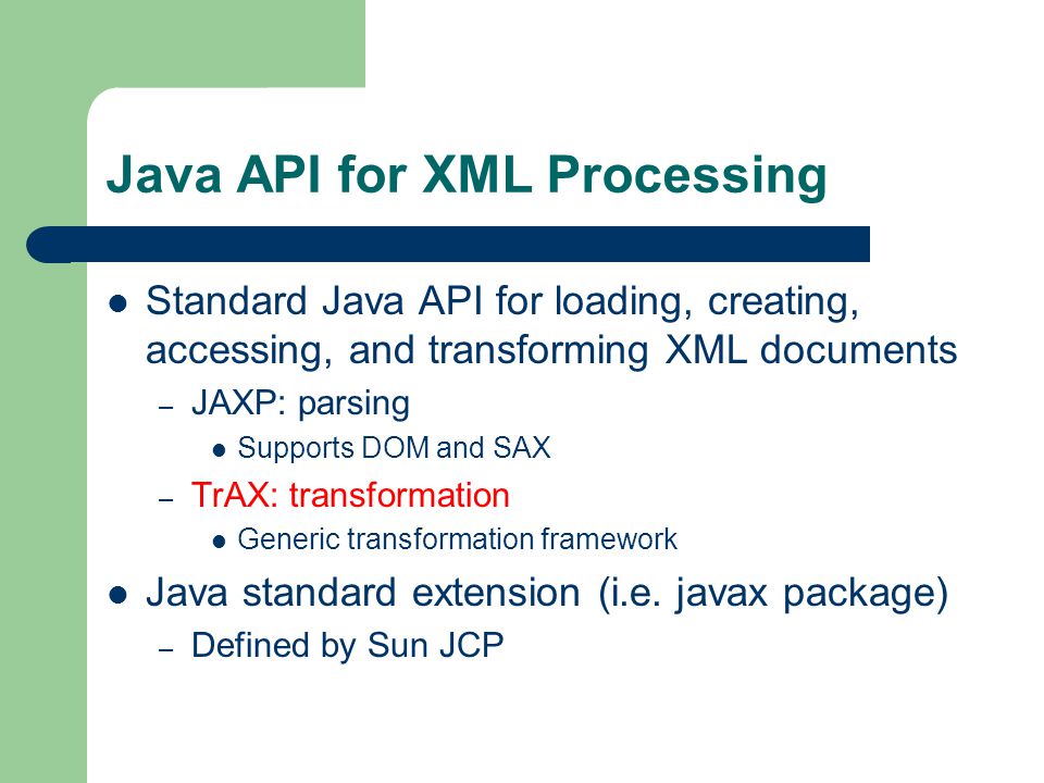 17 Apr 2002 Xml Programming Trax Andy Clark Java Api For - 