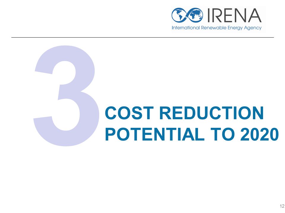 COST REDUCTION POTENTIAL TO