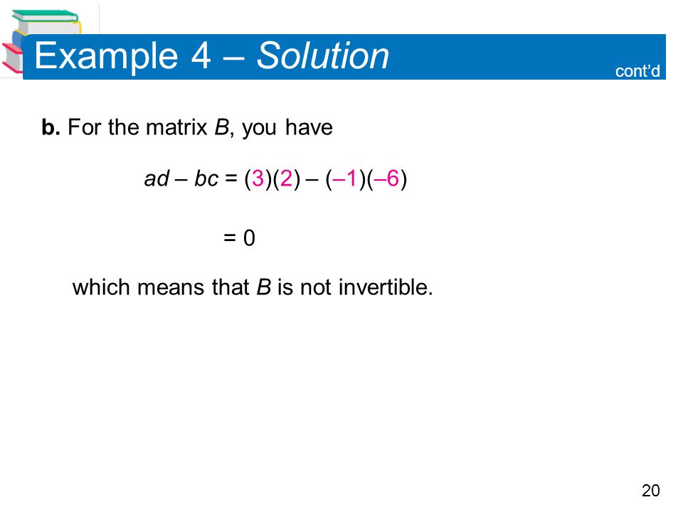 20 Example 4 – Solution b.