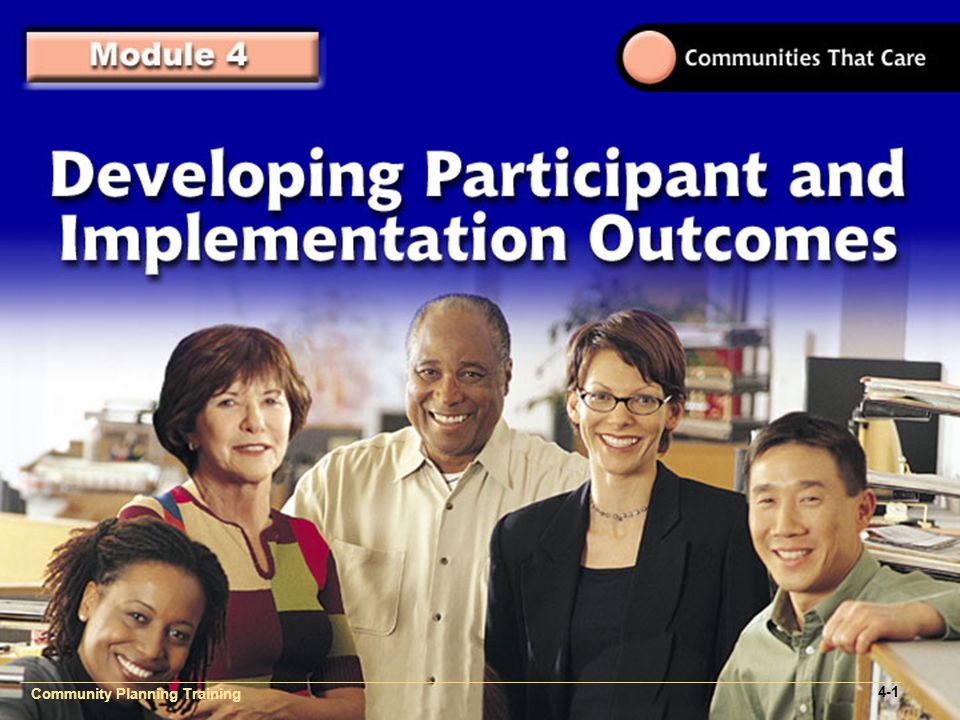 Community Plan Implementation Training 1- Community Planning Training 4-1