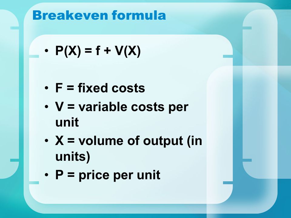 Formula coste variable medio