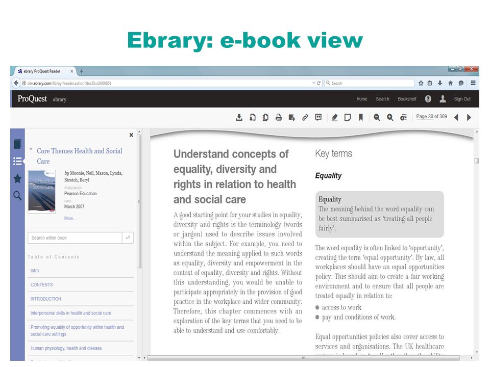 Ebrary: e-book view