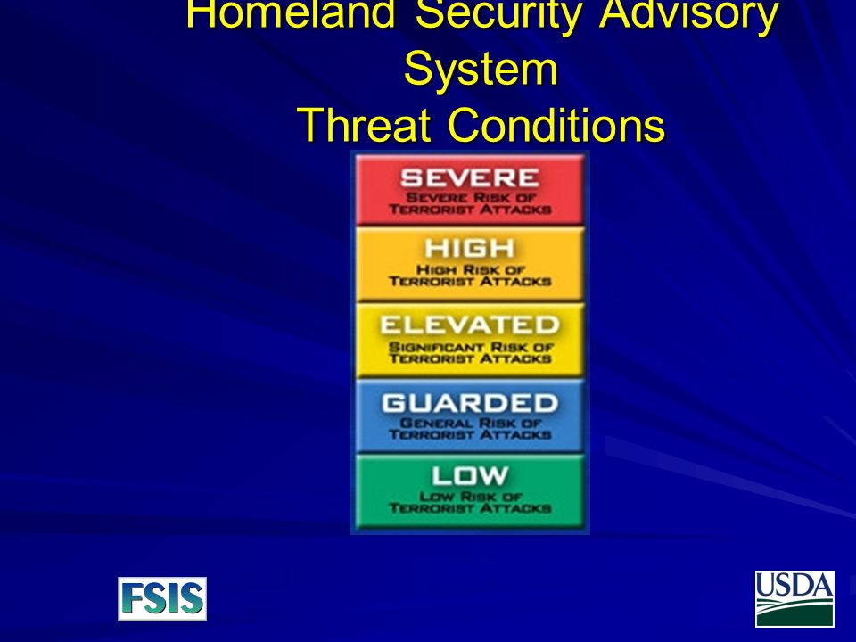 Homeland Security Advisory System Threat Conditions