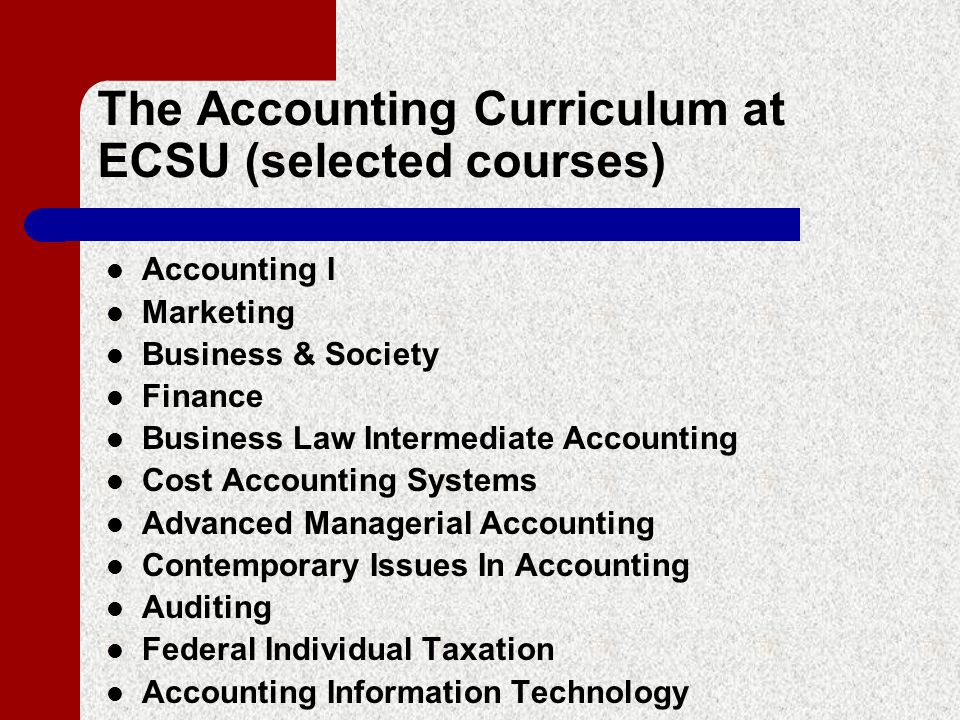 Skills Needed for a Career in Accounting Students will acquire proficiency in: Accounting methods, English, Mathematics, Information systems, Economics, Communications.