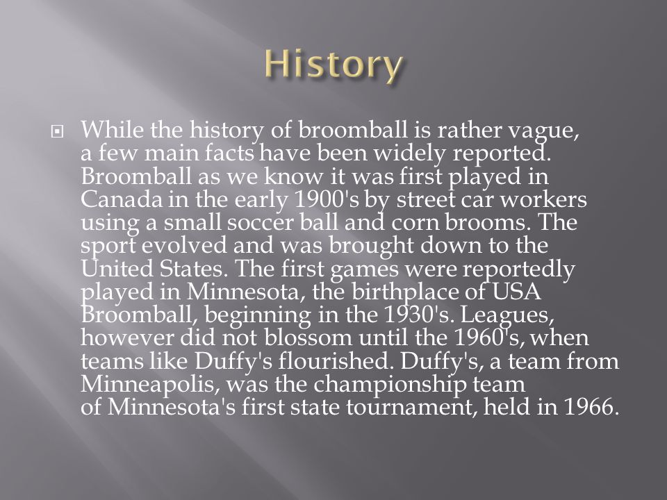 broomball history