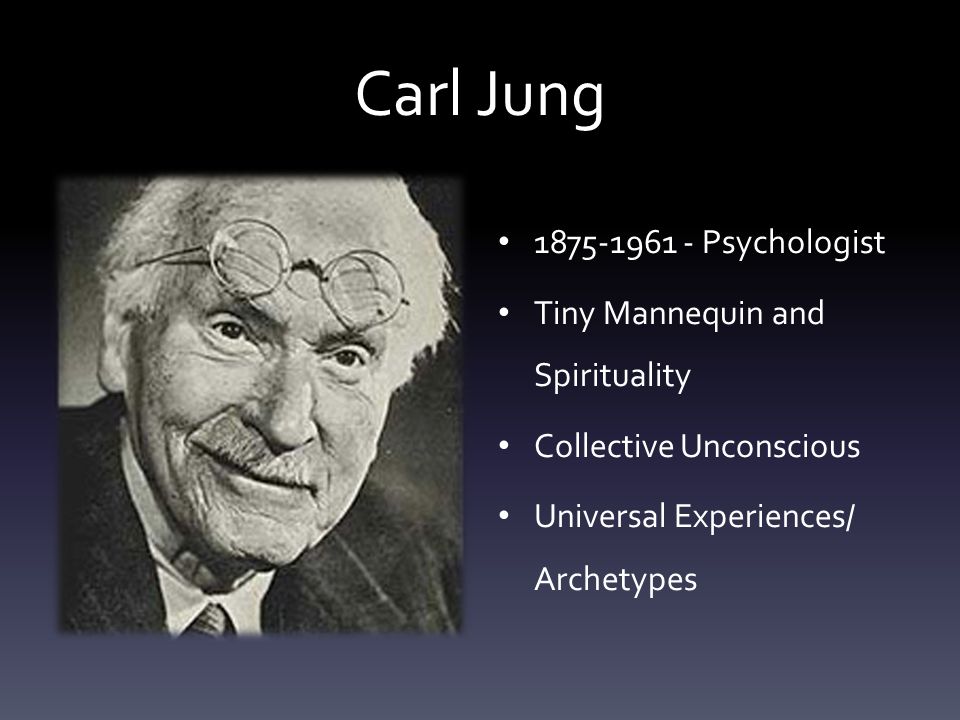 Carl Jung Psychologist Tiny Mannequin and Spirituality Collective Unconscious Universal Experiences/ Archetypes