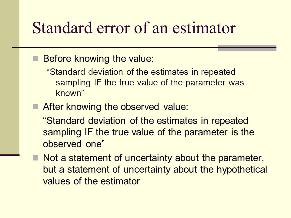 Standard error of estimate & Confidence interval. - ppt download