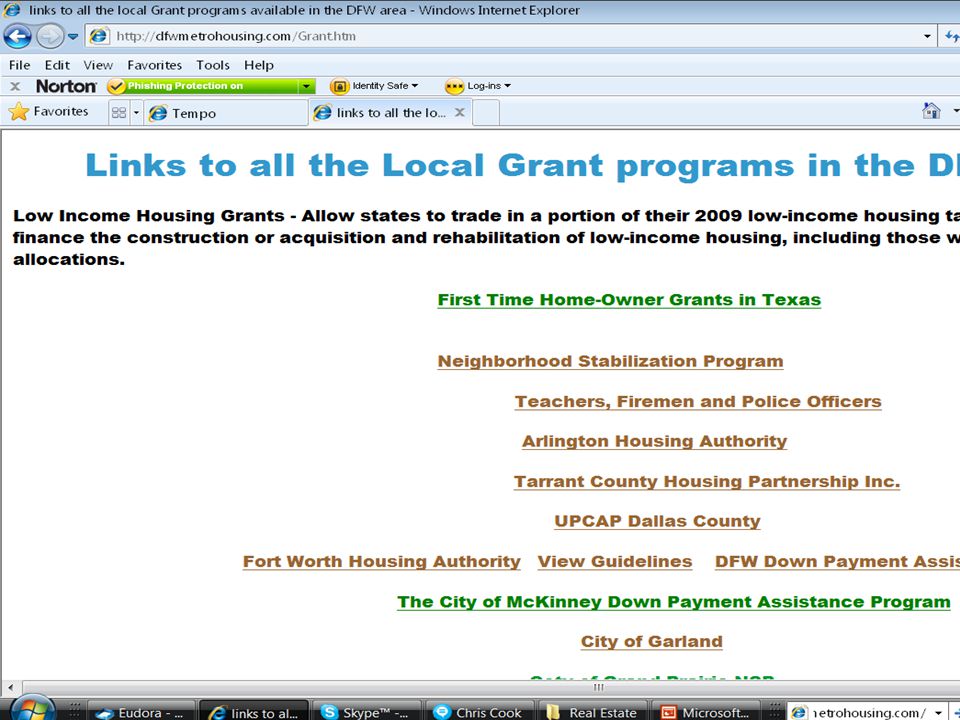 All the information on grant programs
