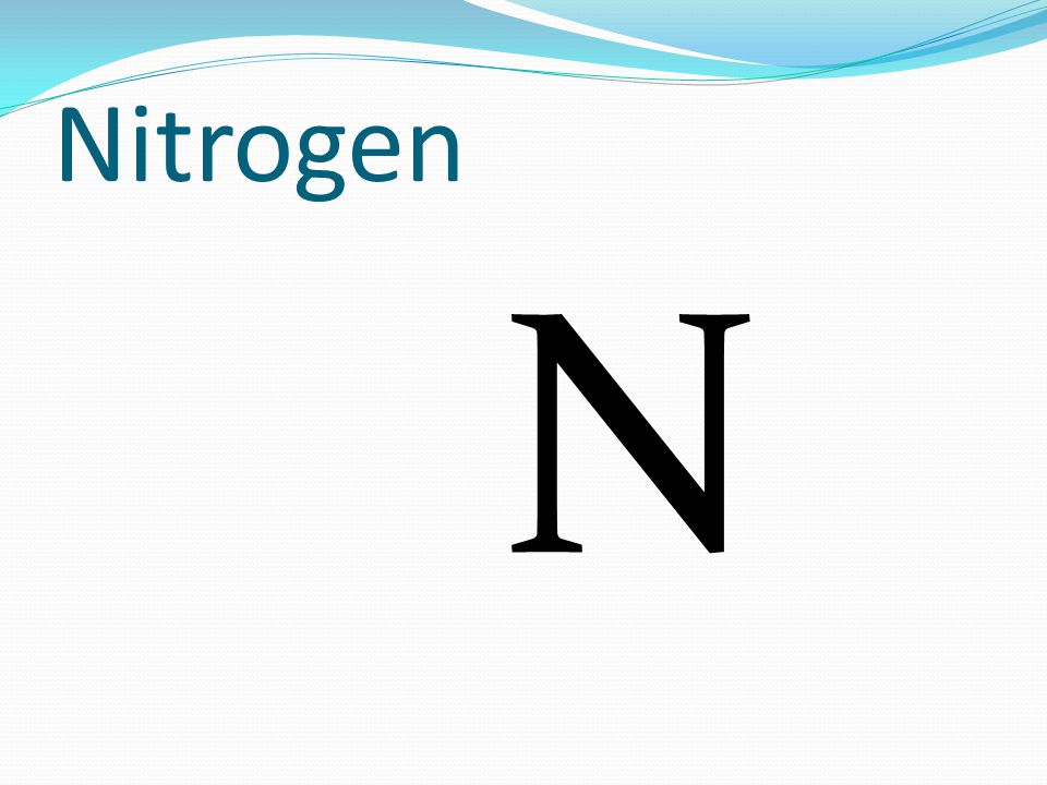 Nitrogen N