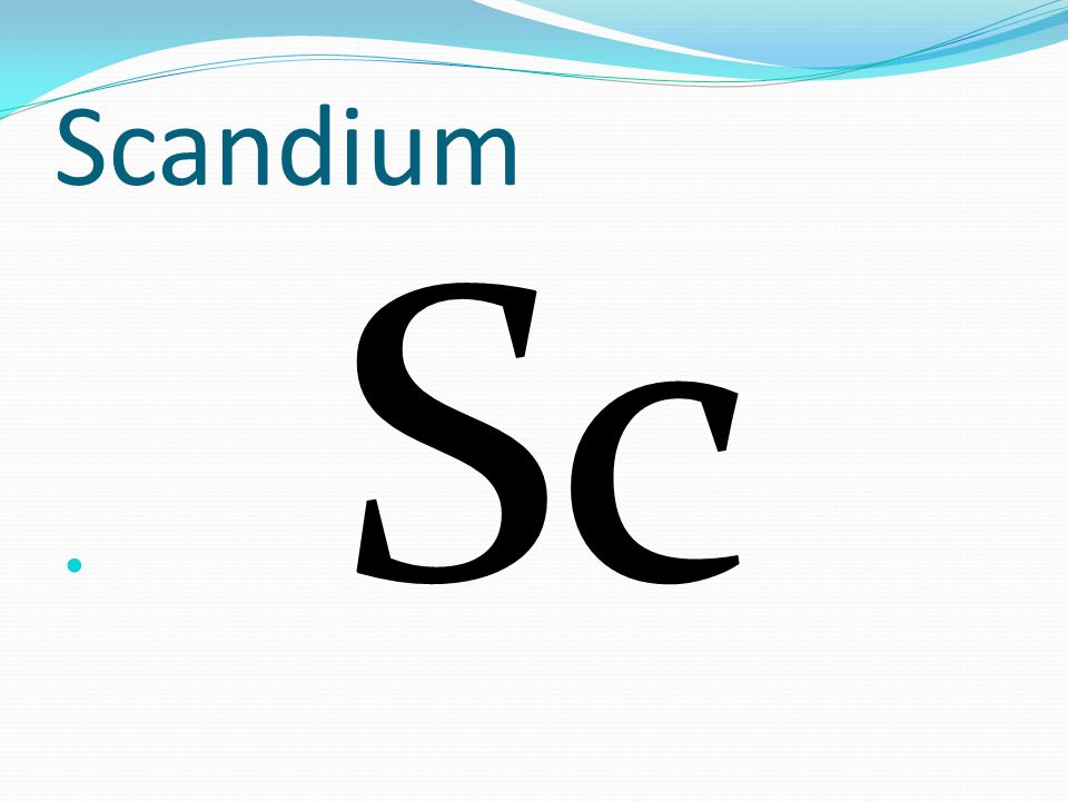 Scandium Sc