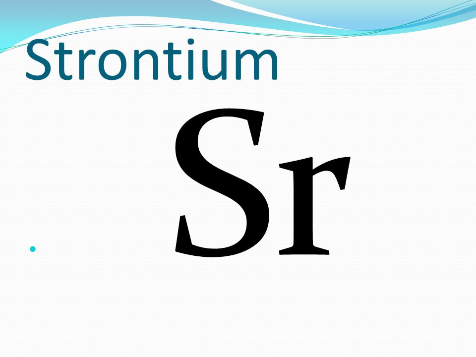 Strontium Sr