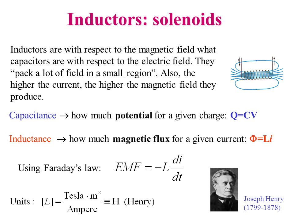 Inductors are with respect to the magnetic field what capacitors are with respect to the electric field.