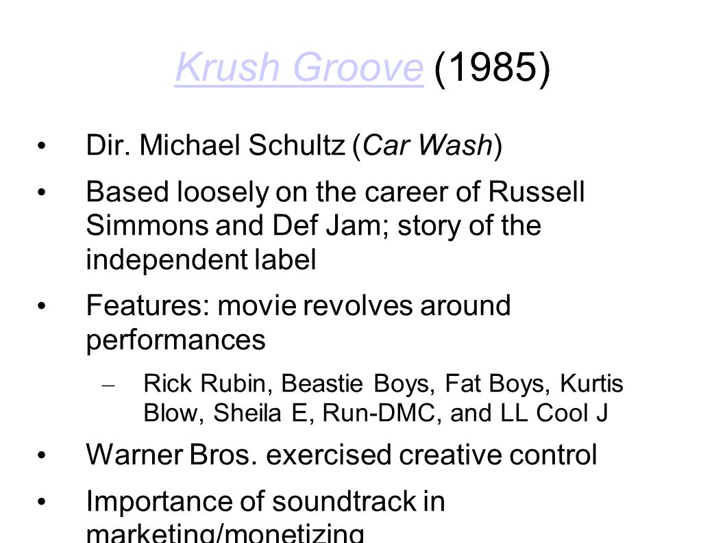 Krush GrooveKrush Groove (1985) Dir.