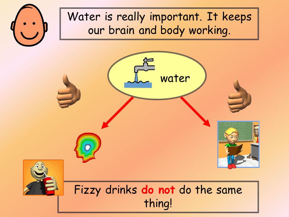 Water is really important. It keeps our brain and body working.
