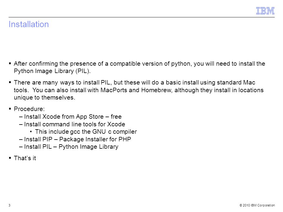 mac python install pil