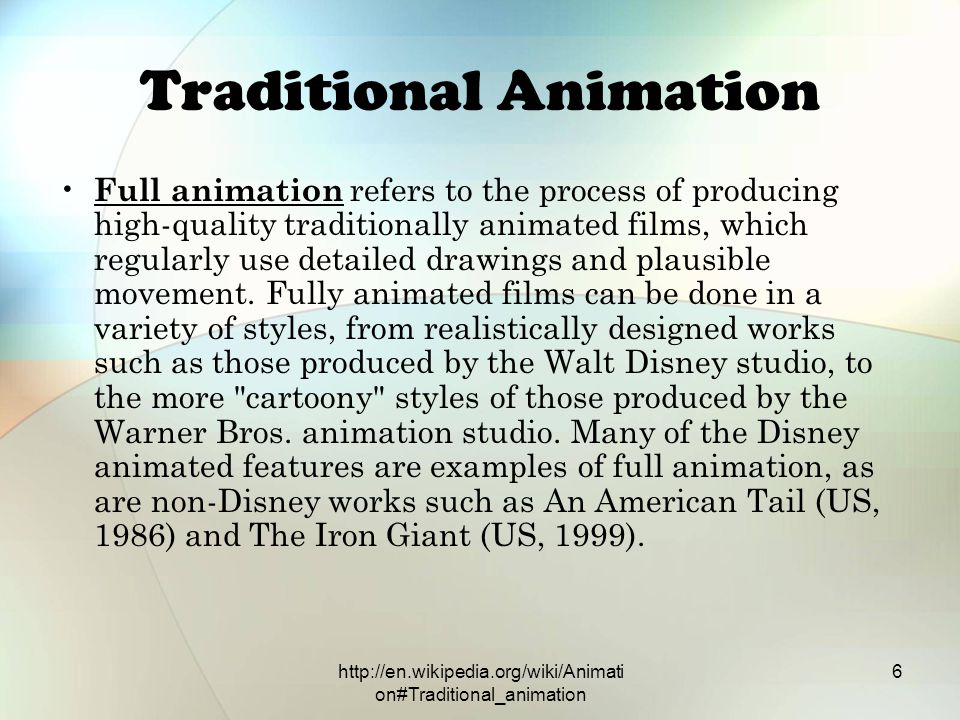 Traditional animation - Wikipedia