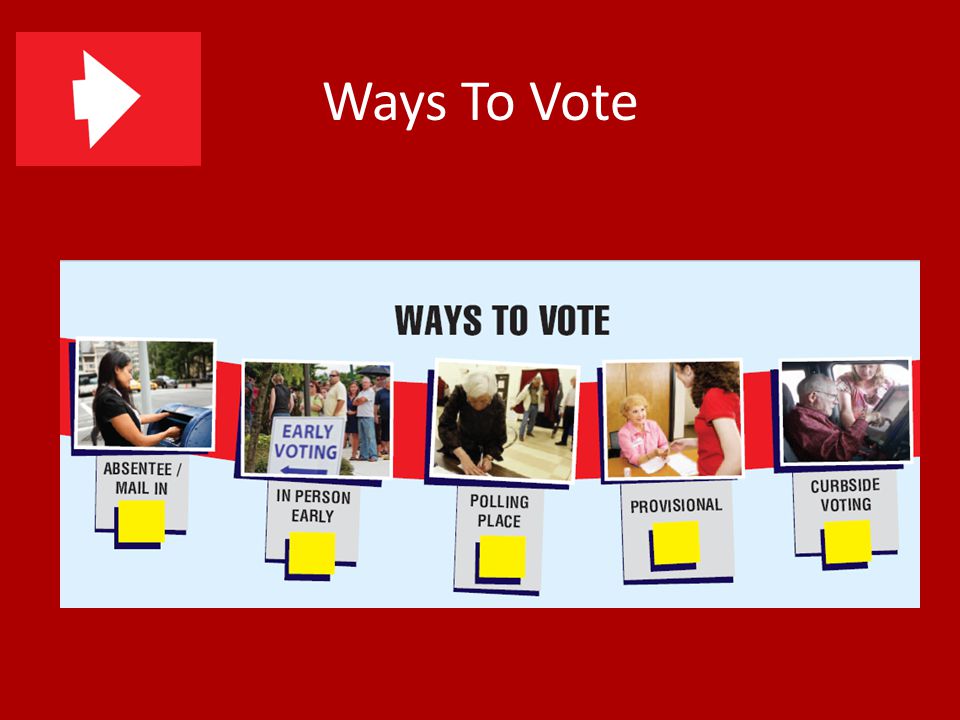 Ways To Vote