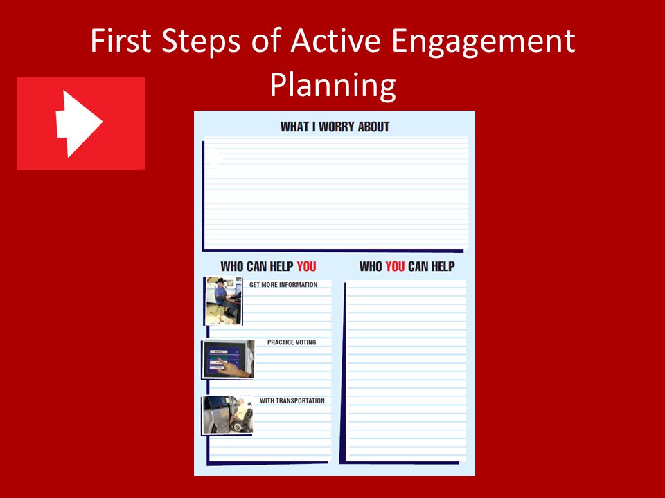 First Steps of Active Engagement Planning