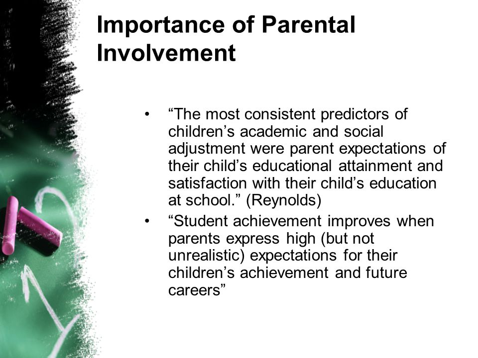 definition of parental involvement in education