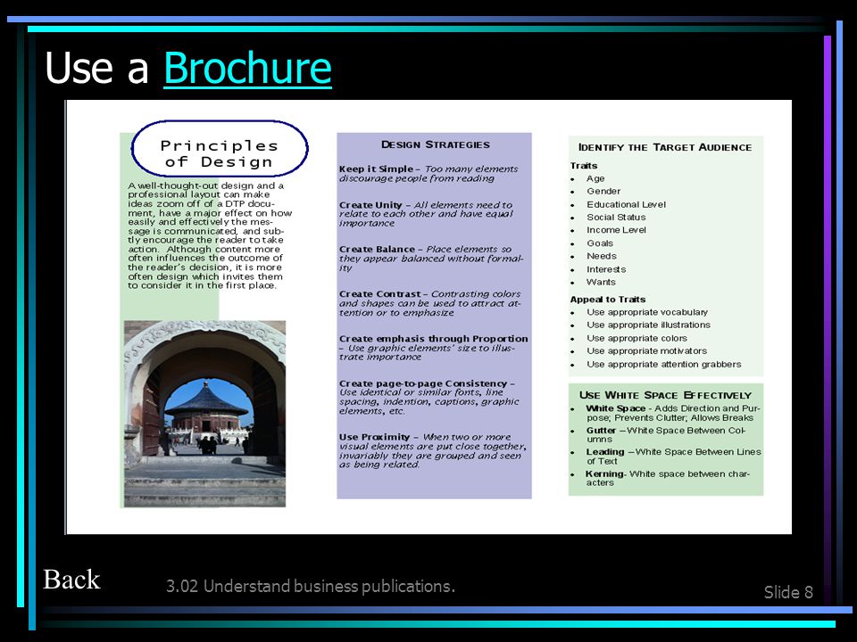 3.02 Understand business publications.