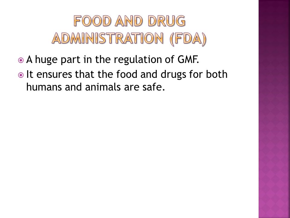  A huge part in the regulation of GMF.