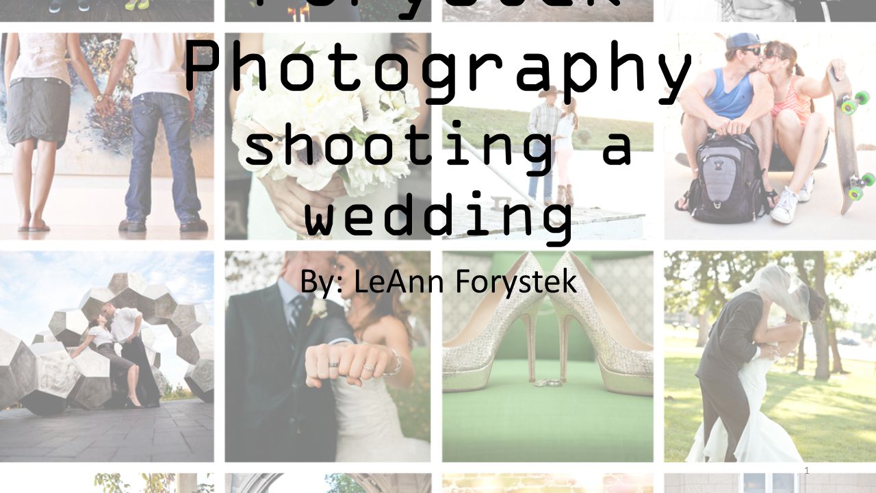 Forystek Photography shooting a wedding By: LeAnn Forystek 1
