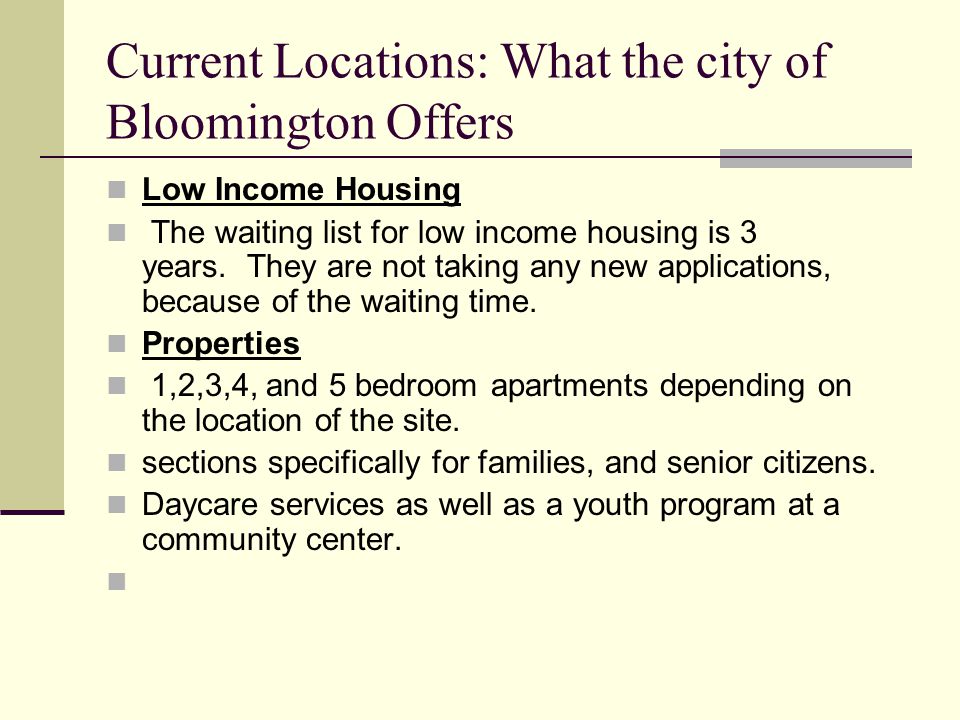 Low Income Housing Bloomington Normal S Low Income