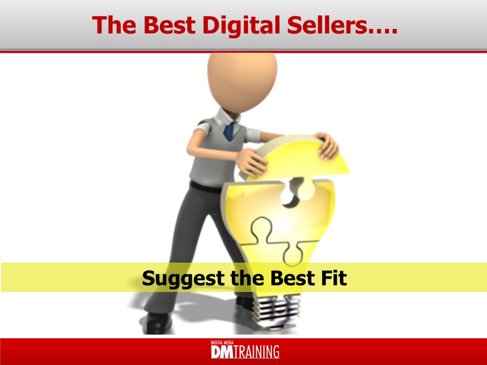 The Best Digital Sellers…. Suggest the Best Fit