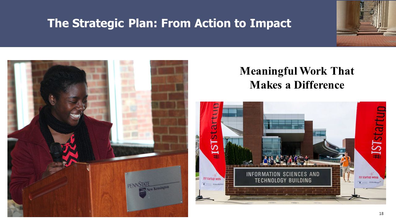 18 The Strategic Plan: From Action to Impact Meaningful Work That Makes a Difference