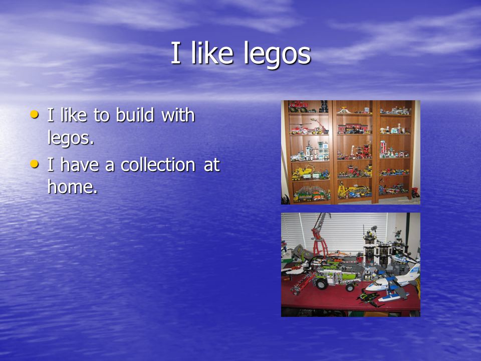I like legos I like to build with legos. I like to build with legos.