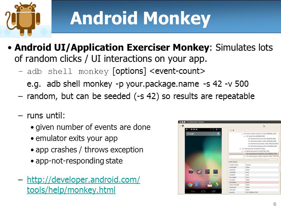 ui/application exerciser monkey