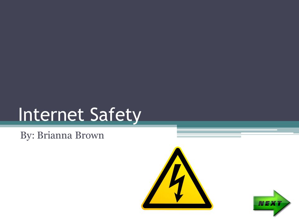 Internet Safety By: Brianna Brown