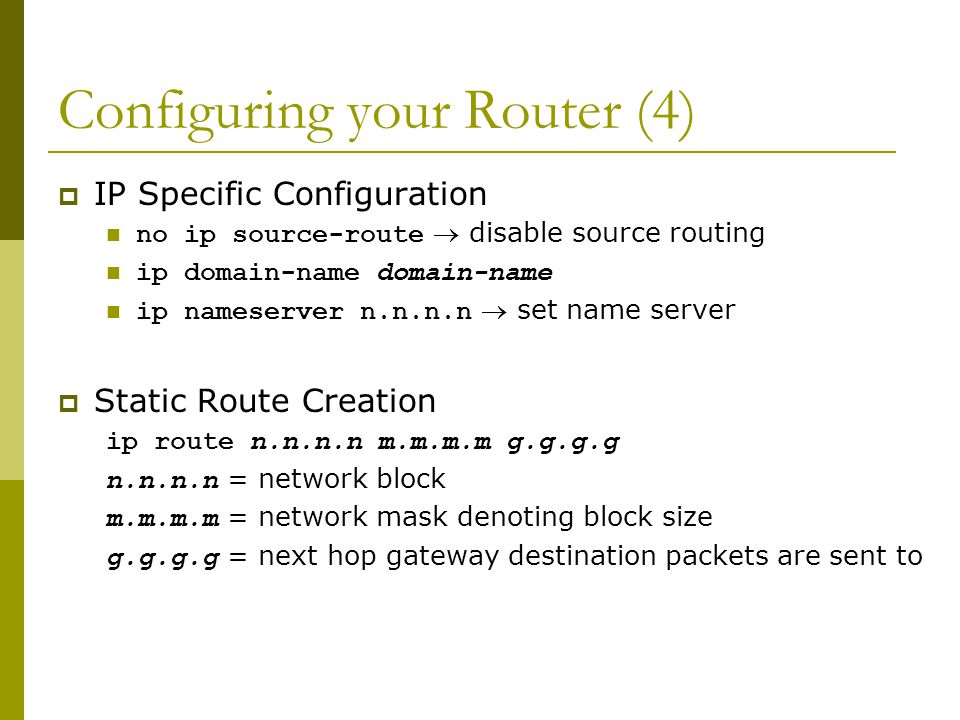 Cisco Router Configuration Basics Scalable Infrastructure Workshop. - ppt  download