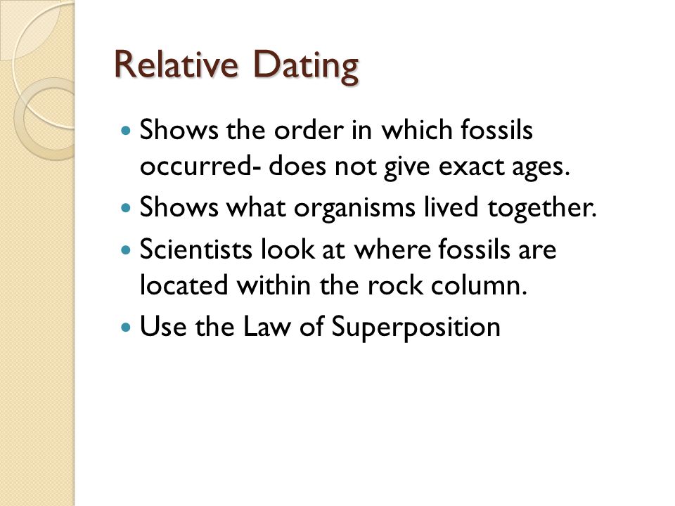 2 methods of dating rocks and fossils